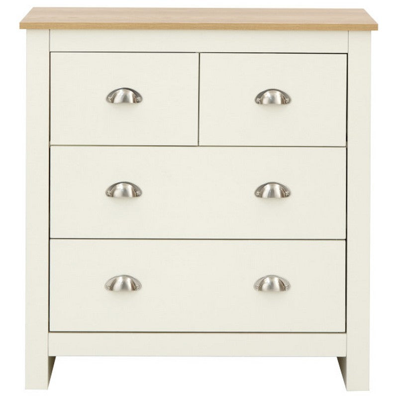 Lancaster Chest of Drawers Cream 4 Drawers