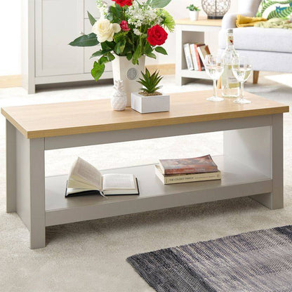 Lancaster Coffee Table Grey 1 Shelf