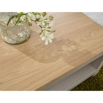 Lancaster Extending Coffee Table Grey 1 Shelf 105cm