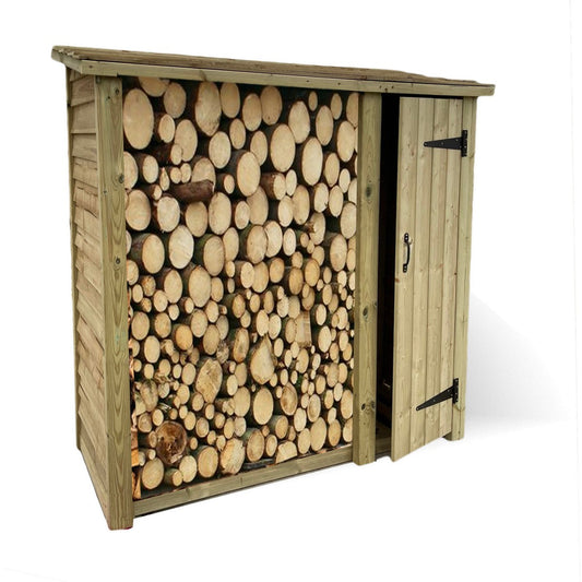 Heavy Duty Garden Log Store by Churnet Valley - LS6X6S