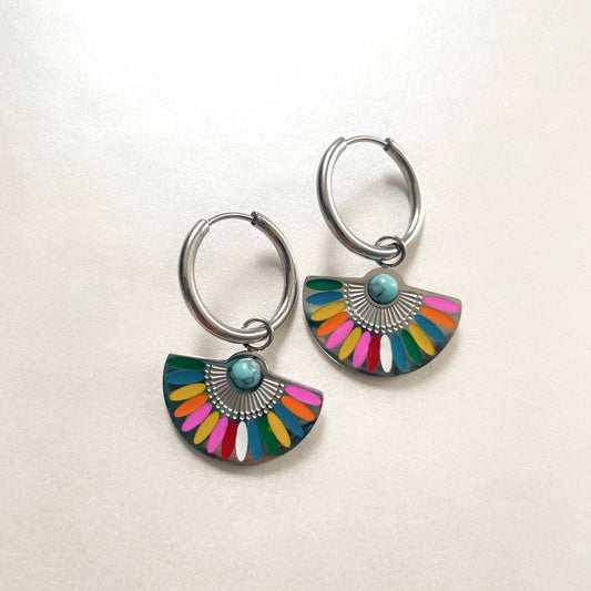 Solara Luxe Silver Tone Earrings