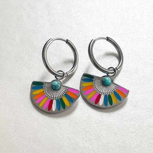 Solara Luxe Silver Tone Earrings