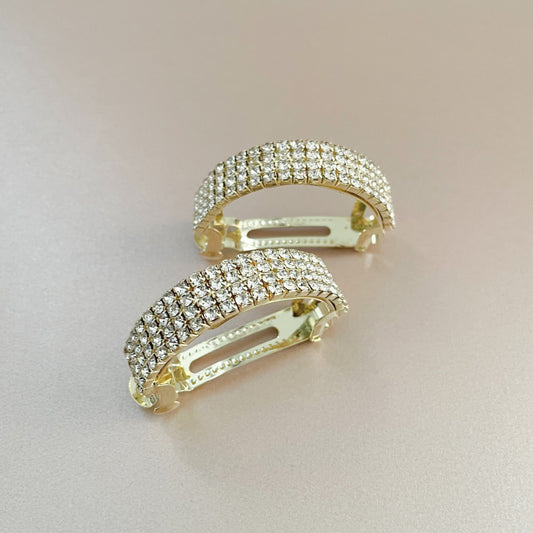 Cassandra Gold Diamante Ponytail Clip