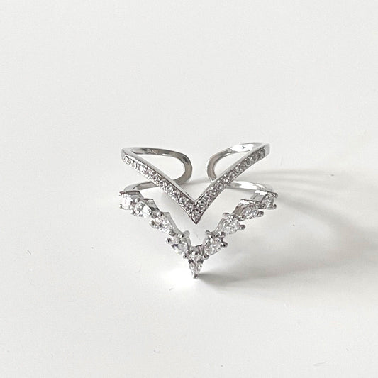 Ziva Double Wishbone Ring