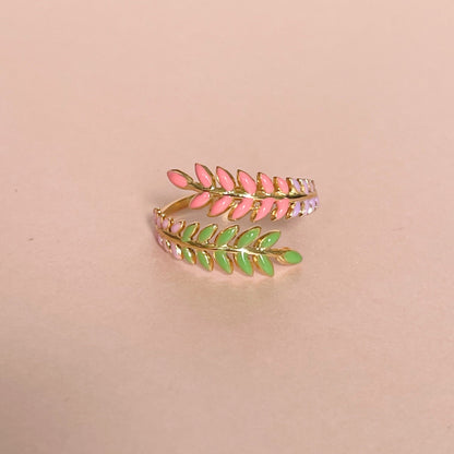 Angel Luxe 18k Gold Plated Wreath Ring