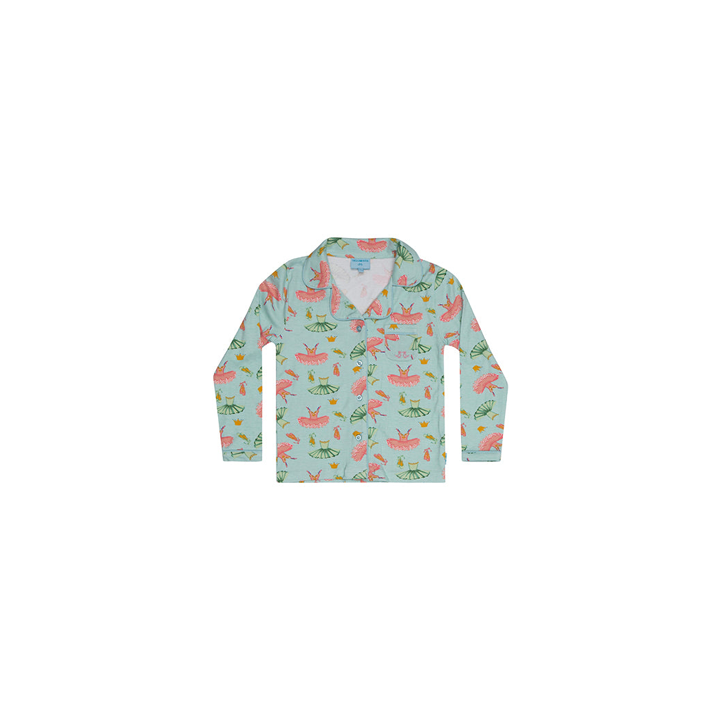 Girls button up pyjamas - ballet print