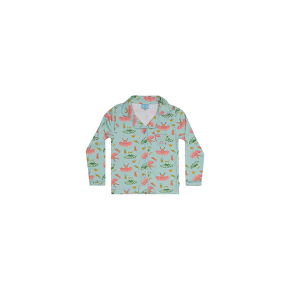 Girls button up pyjamas - ballet print