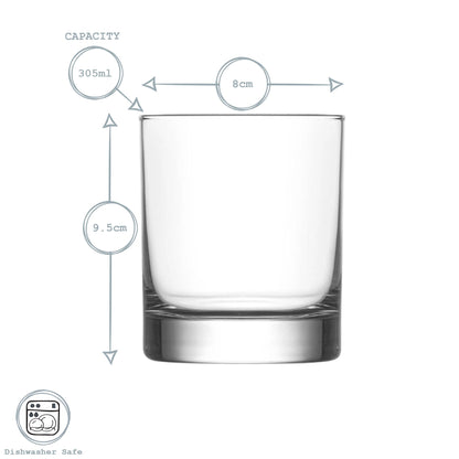 305ml Ada Whisky Glasses - Pack of Six