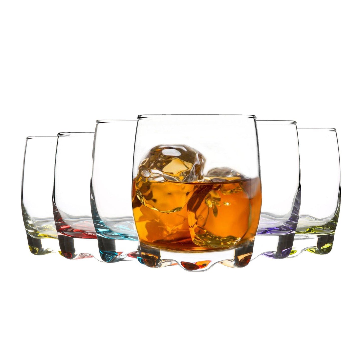290ml Coloured Adora Premium Whisky Glasses - Pack of Six