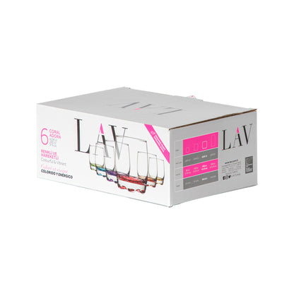 290ml Coloured Adora Premium Whisky Glasses - Pack of Six