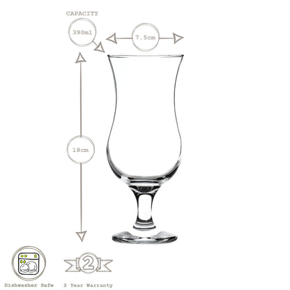 390ml Fiesta Pina Colada Glasses - Pack of Six
