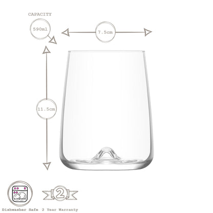 590ml Terra Highball Glasses - Pack of Six