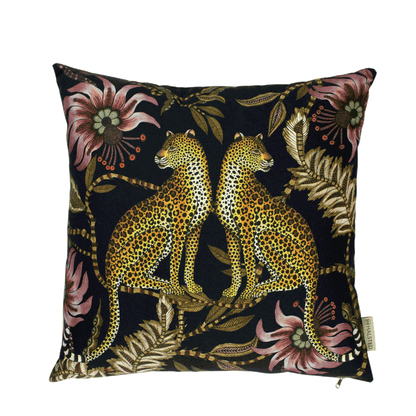 Ardmore - Lovebird Leopards Night Cushion Cover