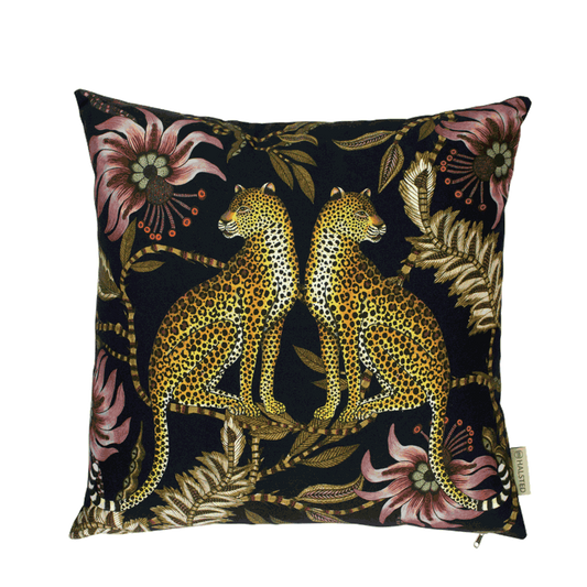 Ardmore - Lovebird Leopards Night Cushion Cover