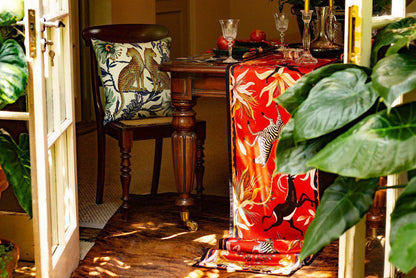 Ardmore -  Lovebird Leopards Tanzanite Cushion Cover