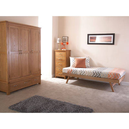 Madrid Single Trundle Natural 3 x 6ft
