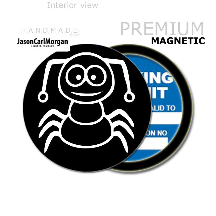 Cartoon Insect 90mm Magnetic Parking Permit Windscreen Disc Holder