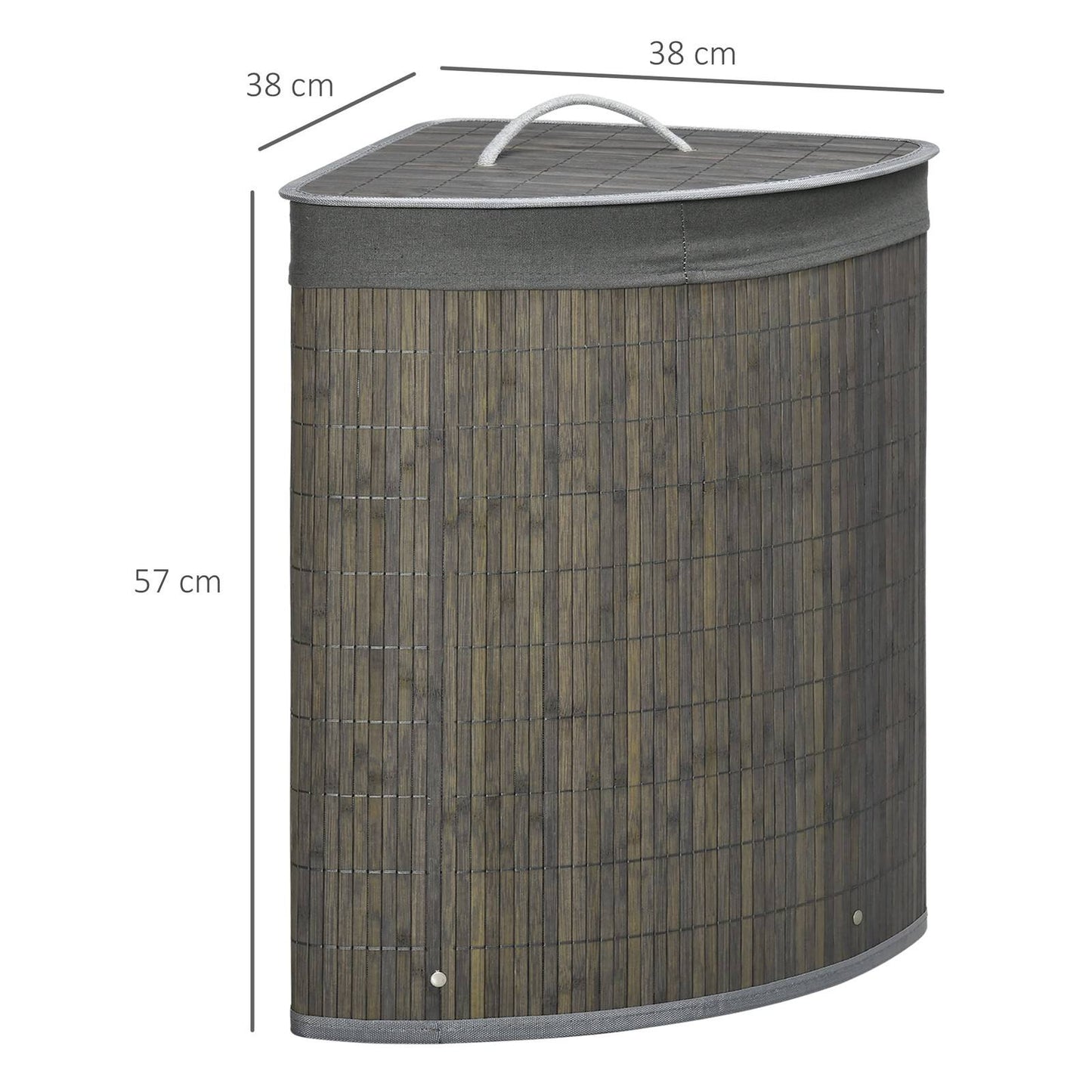 Bamboo Laundry Basket With Lid