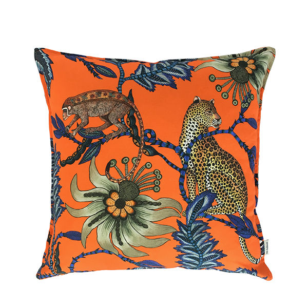 Ardmore - Monkey Bean Flame Linen Cushion Cover