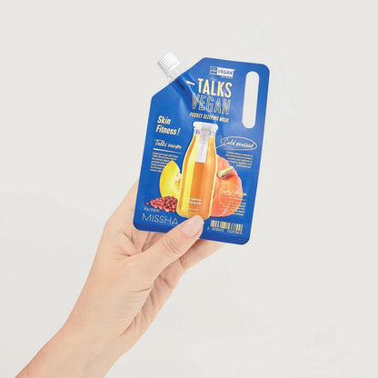 MISSHA Talks Vegan Squeeze Pocket Sleeping Mask Skin Fitness 10g
