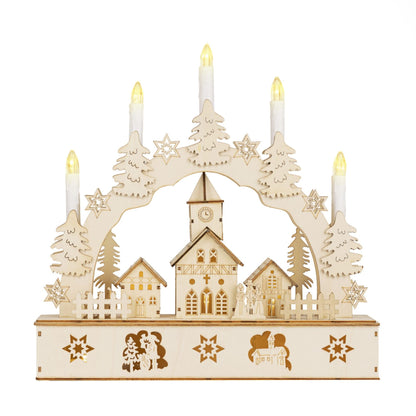 Christmas Village Candle Bridge