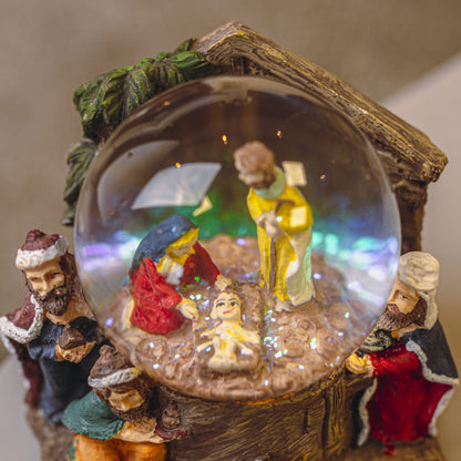 Christmas Nativity Scene Snow Globe Decoration