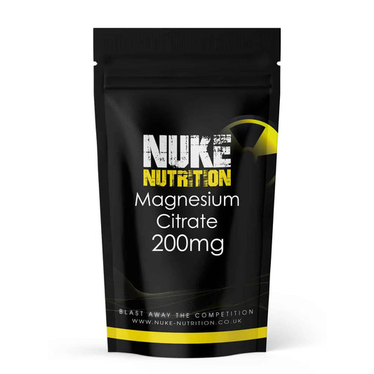Magnesium Citrate 200mg Tablets High Stength & Bioavailability - Muscle Function & Bowel Support