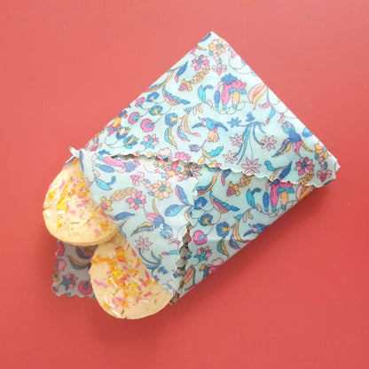*Made with Liberty Fabric Set of 3 Handmade Beeswax Wraps