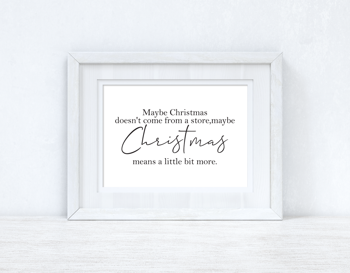 Maybe Christmas Seasonal Wall Home Decor Print