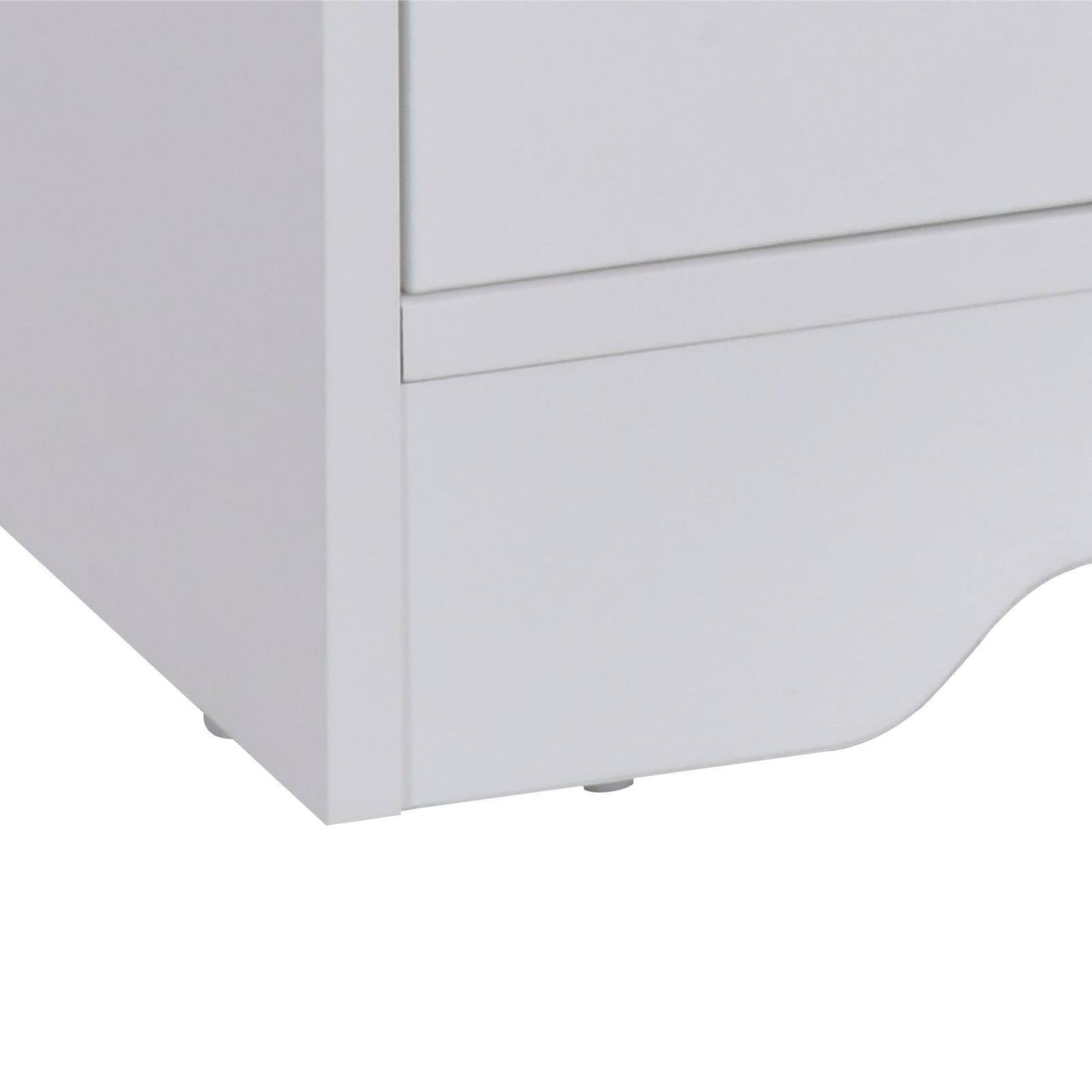 Boxy Tv Stand With Wood-Effect Table Top
