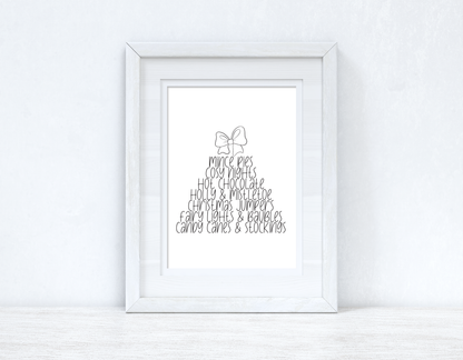 Mince Pies Christmas Seasonal Winter Wall Home Decor Print