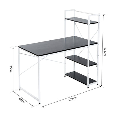 Homcom Industrial Computer Desk With Storage
