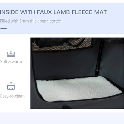 PawHut 60cm Foldable Pet Carrier