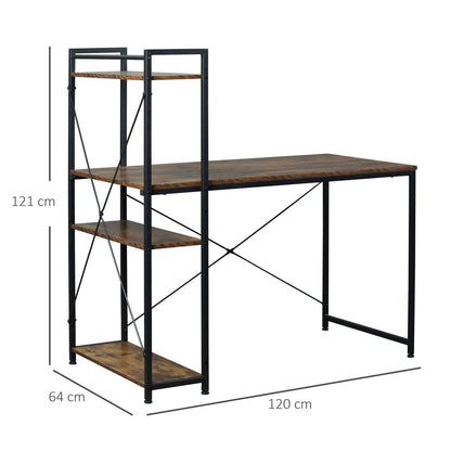 Industrial Computer Desk with Storage