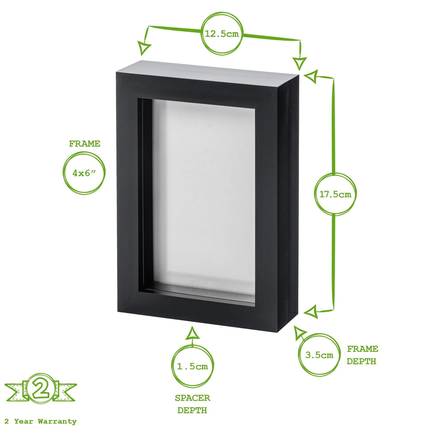 4" x 6" 3D Box Photo Frame