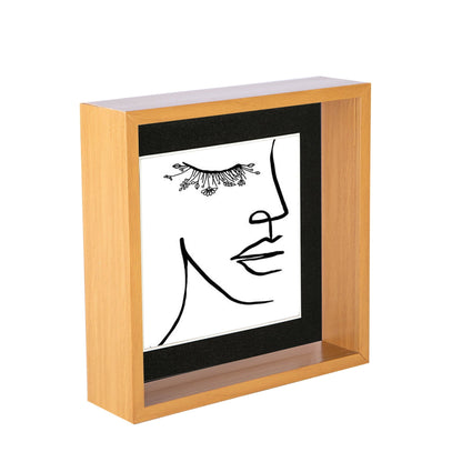 8" x 8" 3D Deep Box Photo Frame with 6" x 6" Mount