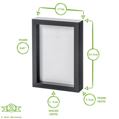 6" x 8" 3D Box Photo Frame