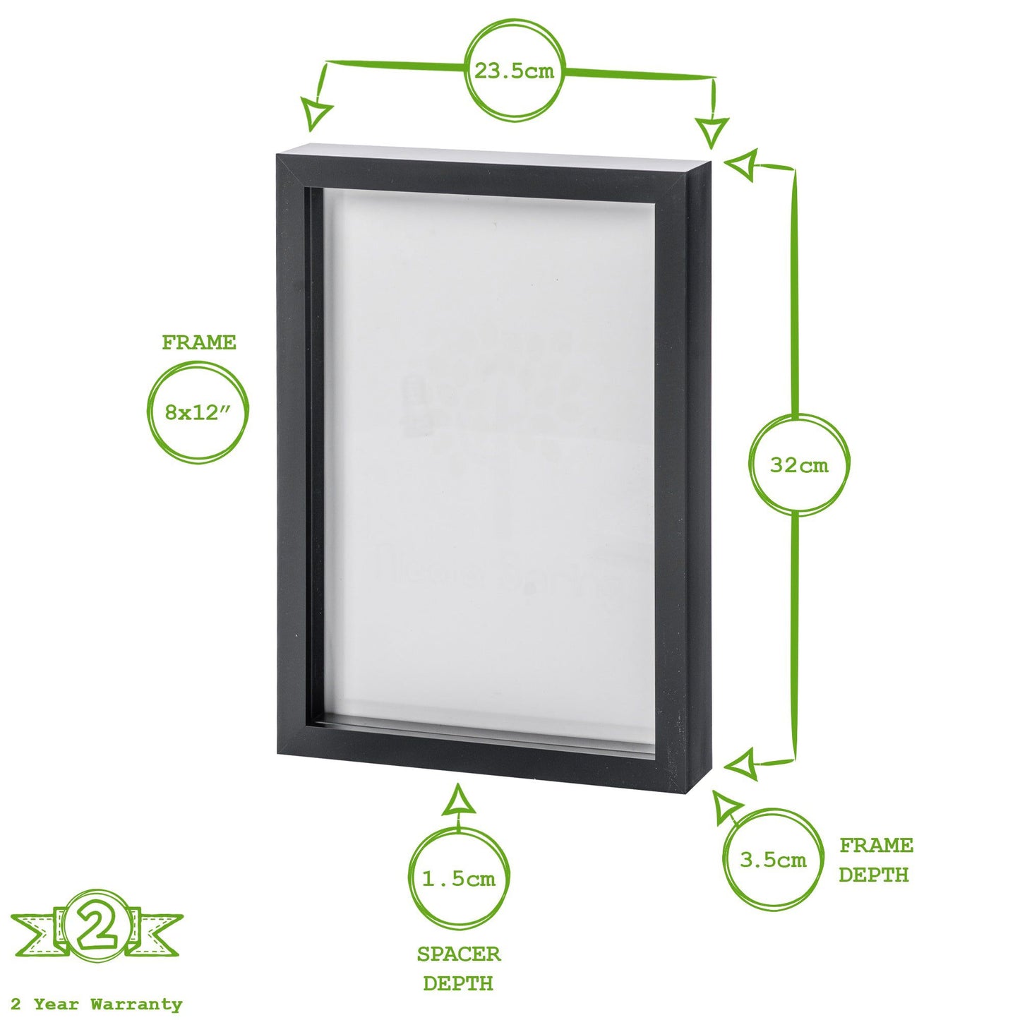 8" x 12" (A4) 3D Box Photo Frame