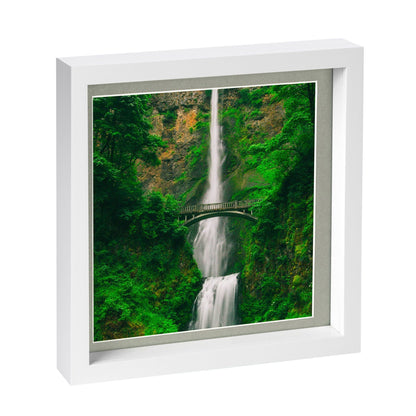 10" x 10" White 3D Box Photo Frame with 8" x 8" Mount