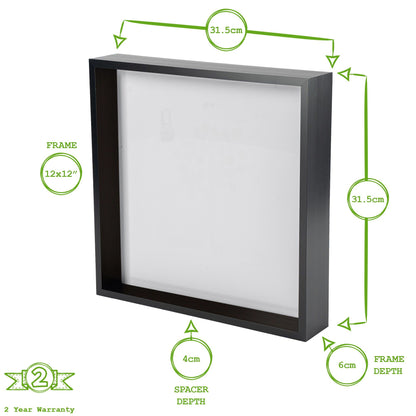 12" x 12" 3D Deep Box Photo Frame
