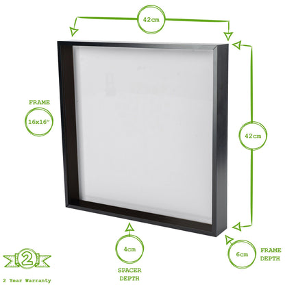 16" x 16" 3D Deep Box Photo Frame