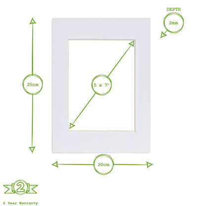 5" x 7" Picture Mount for 8" x 10" Frame