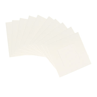 4" x 4" Picture Mounts for 8" x 8" Frame - Pack of 10