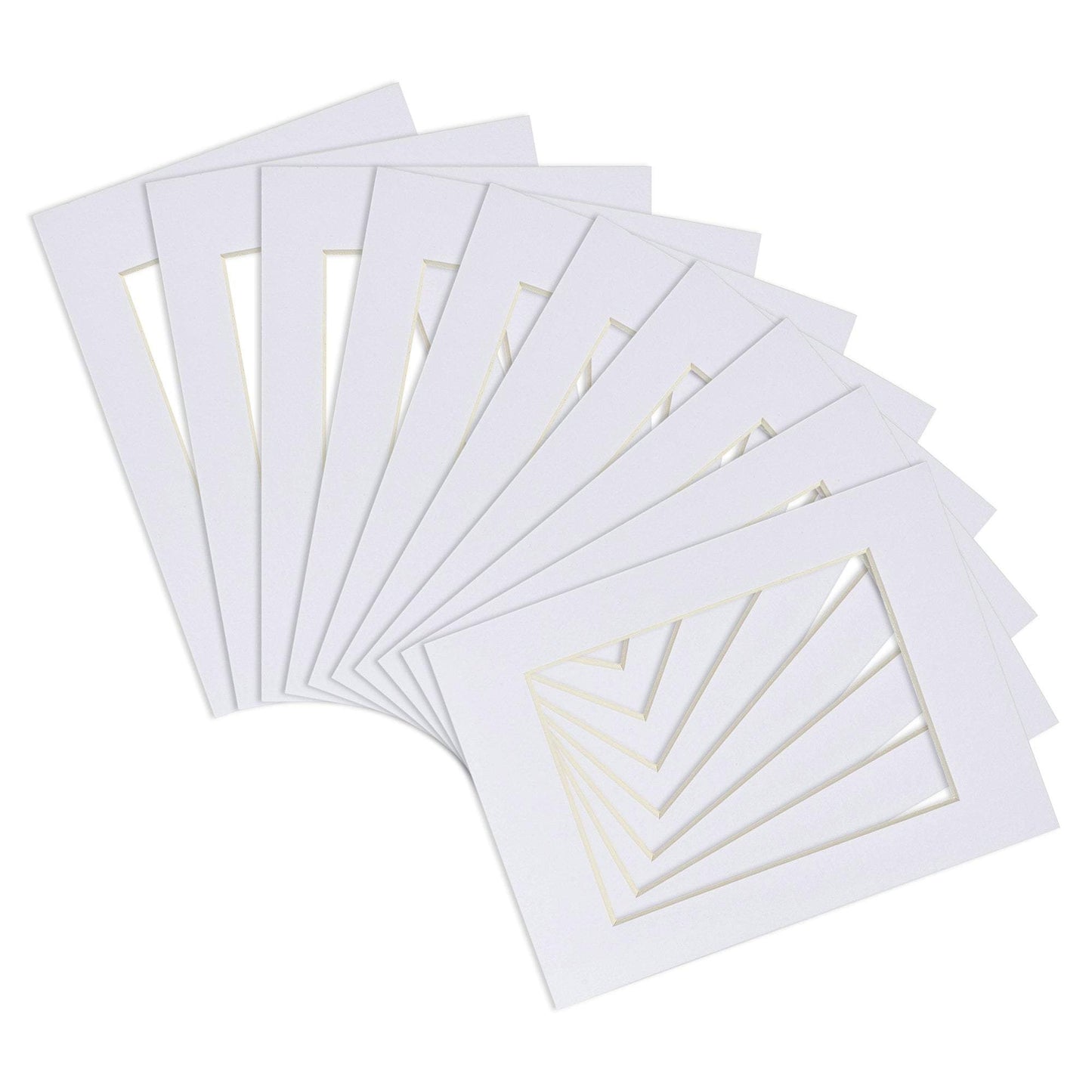 5" x 7" Picture Mounts for 8" x 10" Frame - Pack of 10