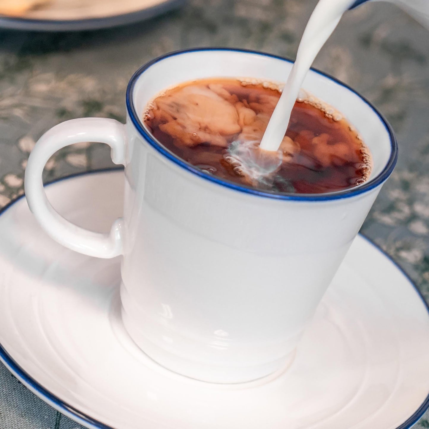 270ml Farmhouse White Porcelain Teacups - Pack of Six