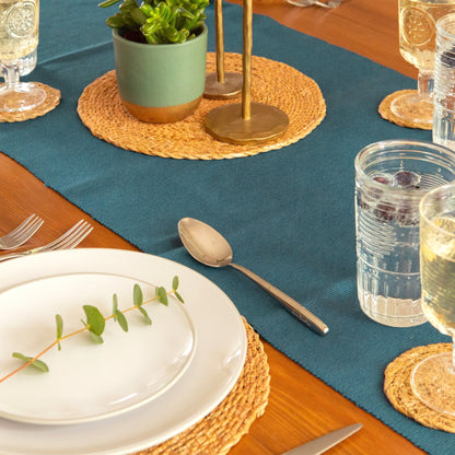 Ribbed Cotton Table Runner