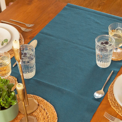 Ribbed Cotton Table Runner