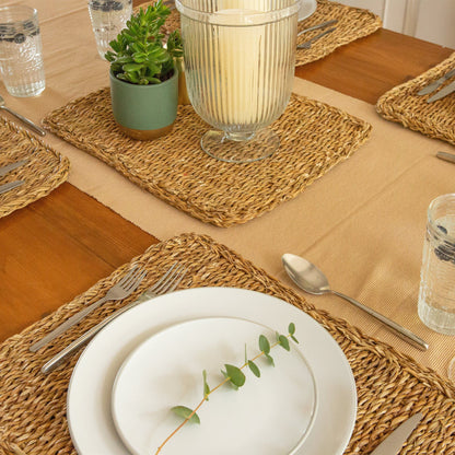 Ribbed Cotton Table Runner