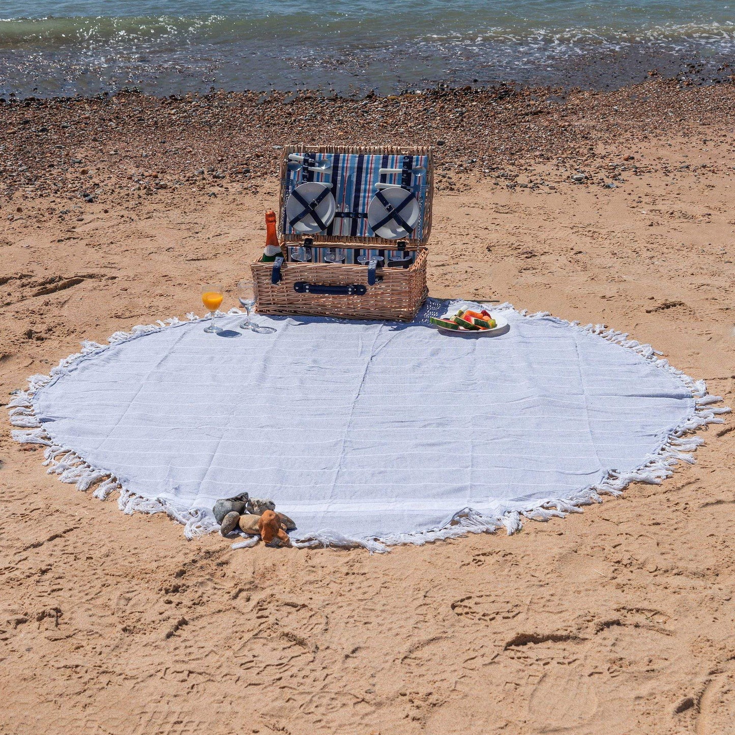 190cm Round Turkish Cotton Bath Towel