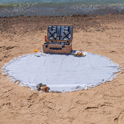 190cm Round Turkish Cotton Bath Towel